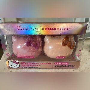 Hello Kitty Pink and Cream 3D Bath Bomb Set-Limited edition brand new in box!